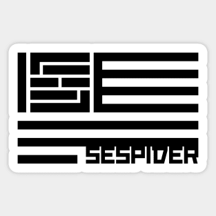 SEspider Flag [Black] Sticker